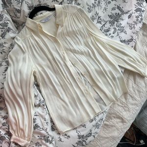 LIKE NEW & other stories Paris atelier cream white button down blouse 🎀